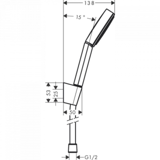 Душевая лейка Hansgrohe Alive Select S 24602700 белый матовый